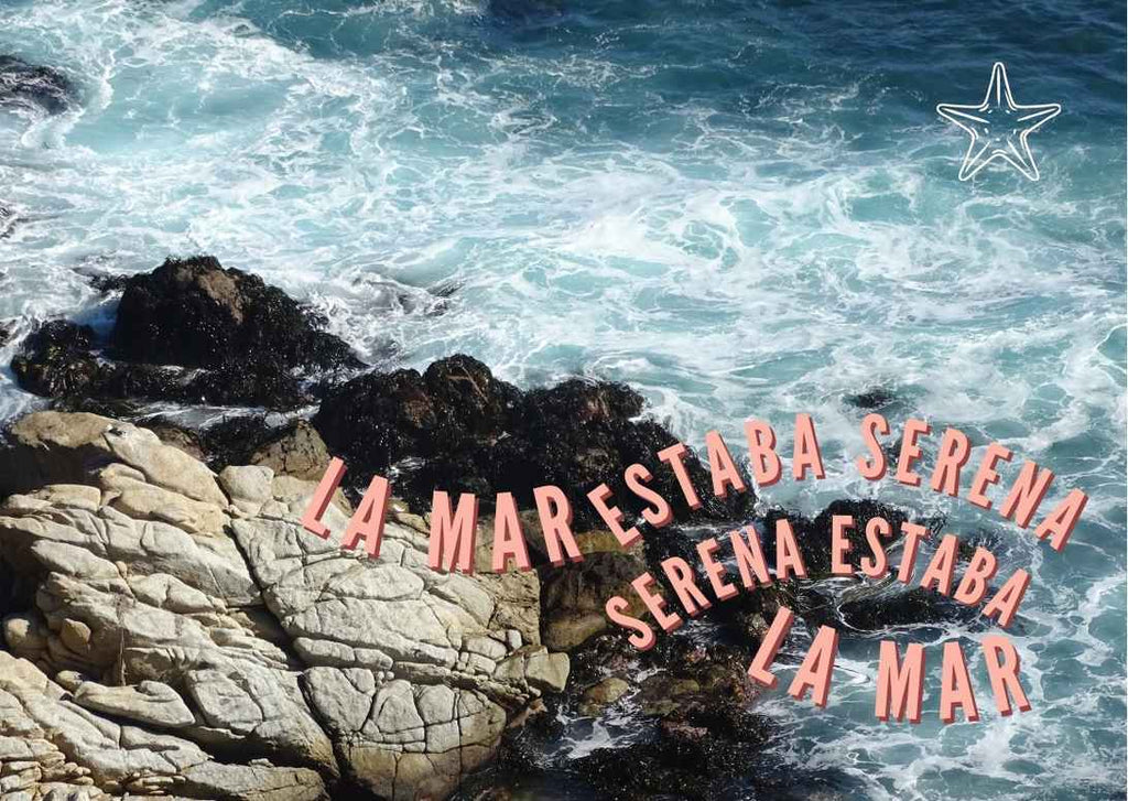 Postal del mar, océano pacífico, con fotografía original de Uma Tomasevski 