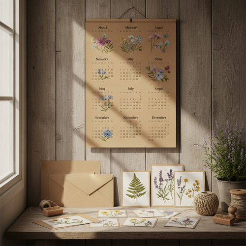 Calendario con semillas El Árbol