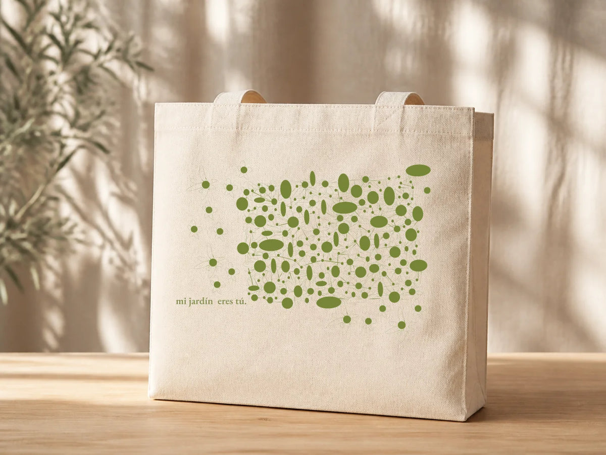 Bolsa de algodón Mi jardín eres tú.